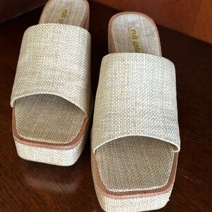 Cult Gaia sandals beige color great condition size 38.5 American